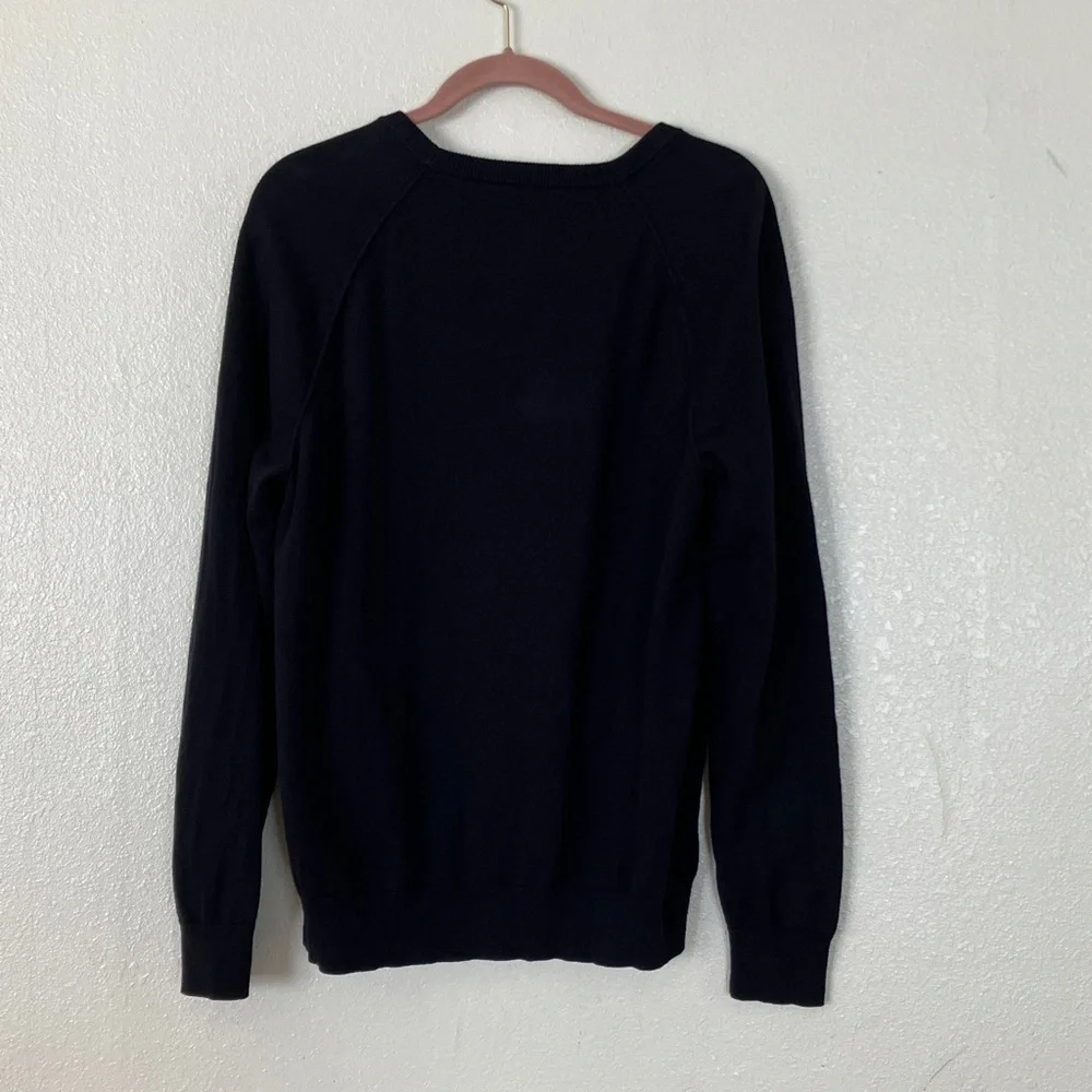 Brooks Brothers Red Fleece Black Cashmere Blend Knit Sweater, L